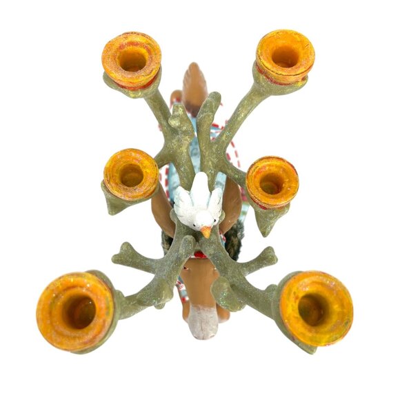 MacKenzie-Childs Patience Brewster Dash Away Krinkles Reindeer Candle Holder - Picture 5 of 13